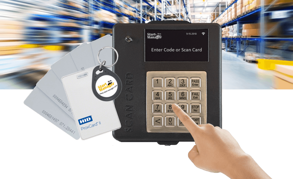 SM301 with key fob and proximity cards